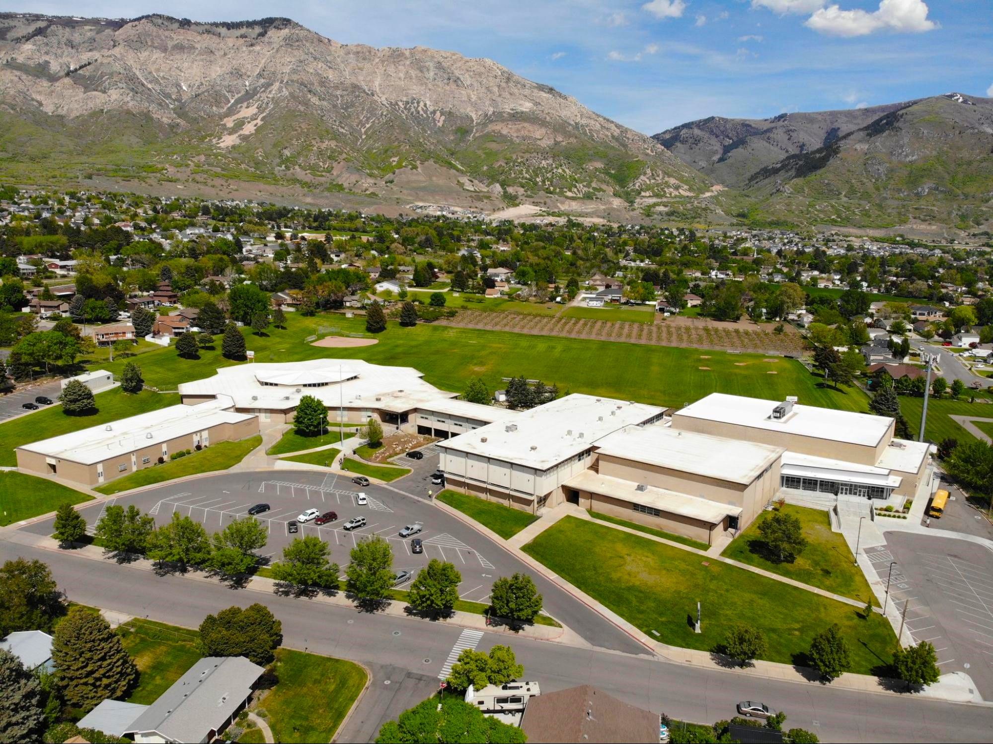 American flag and mountains make for a picturesque scene at the entrance of North Ogden